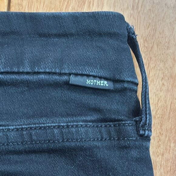 Mother Jeans Womens Black Label Looker Ankle Fray Guilty as Sin Distressed 26 - Picture 6 of 12